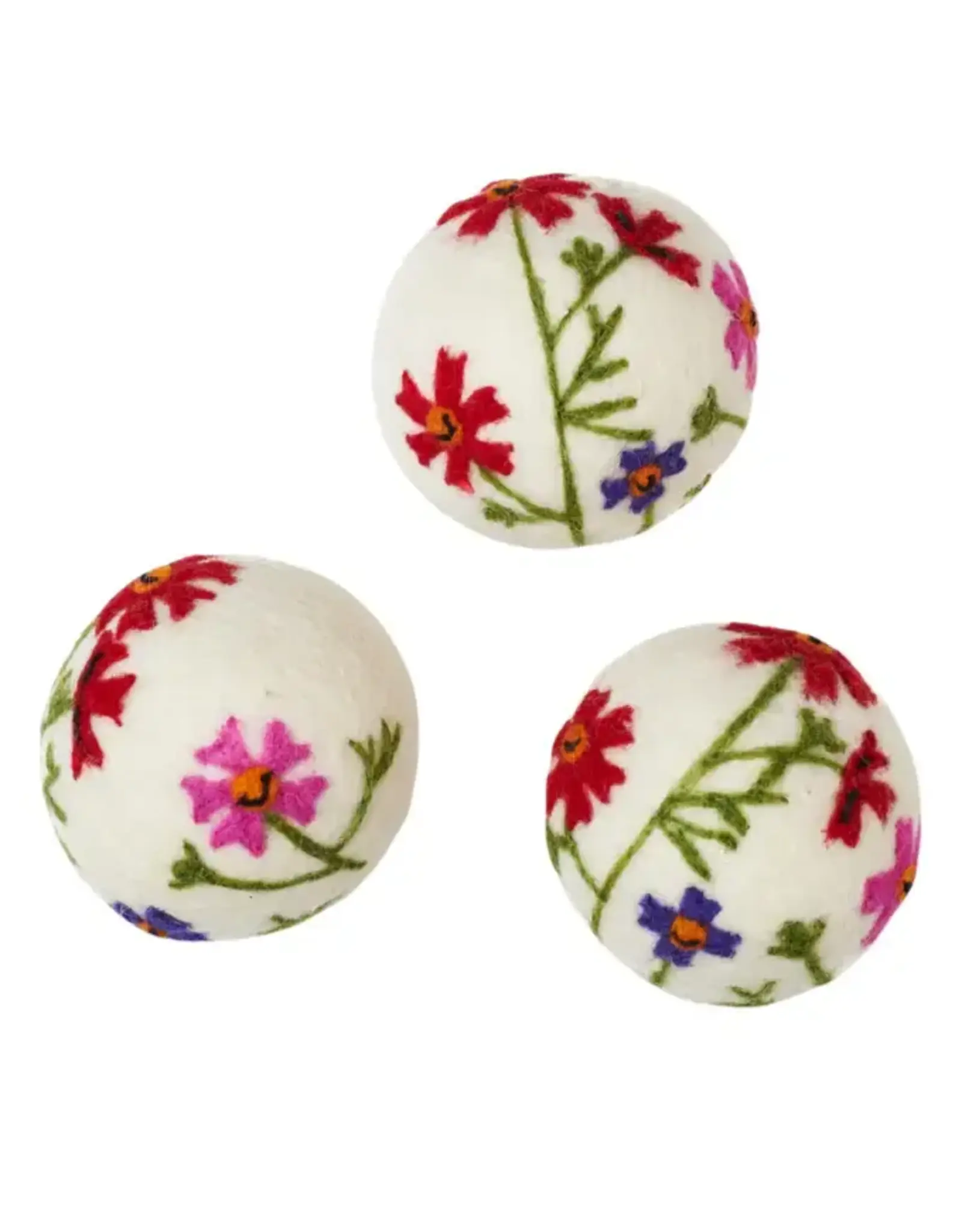 Wool Dryer Balls Set of 3 Wildflower