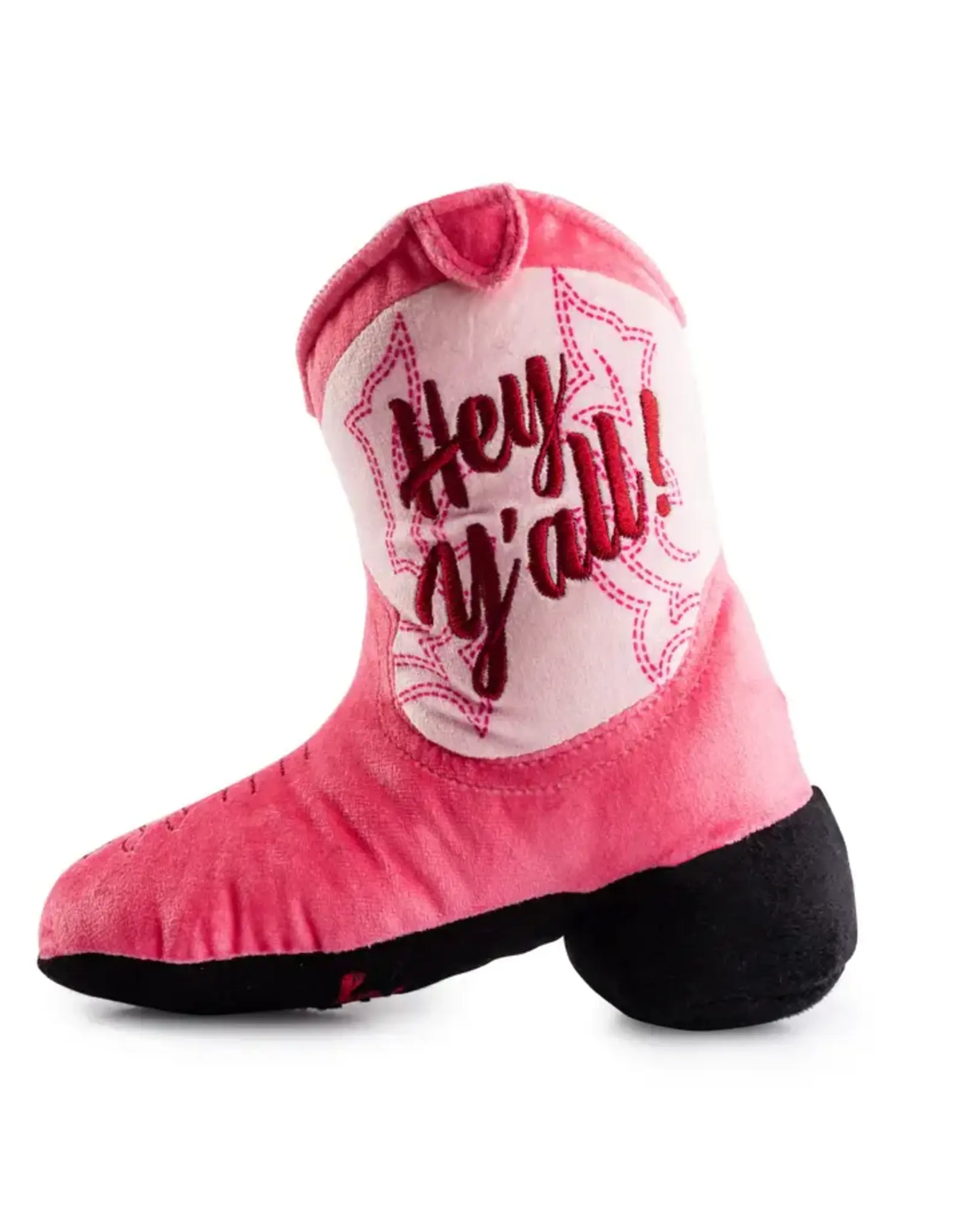 Pink Cowgirl Boot Dog Toy