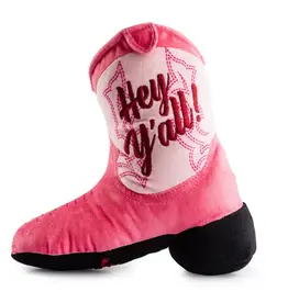 Pink Cowgirl Boot Dog Toy