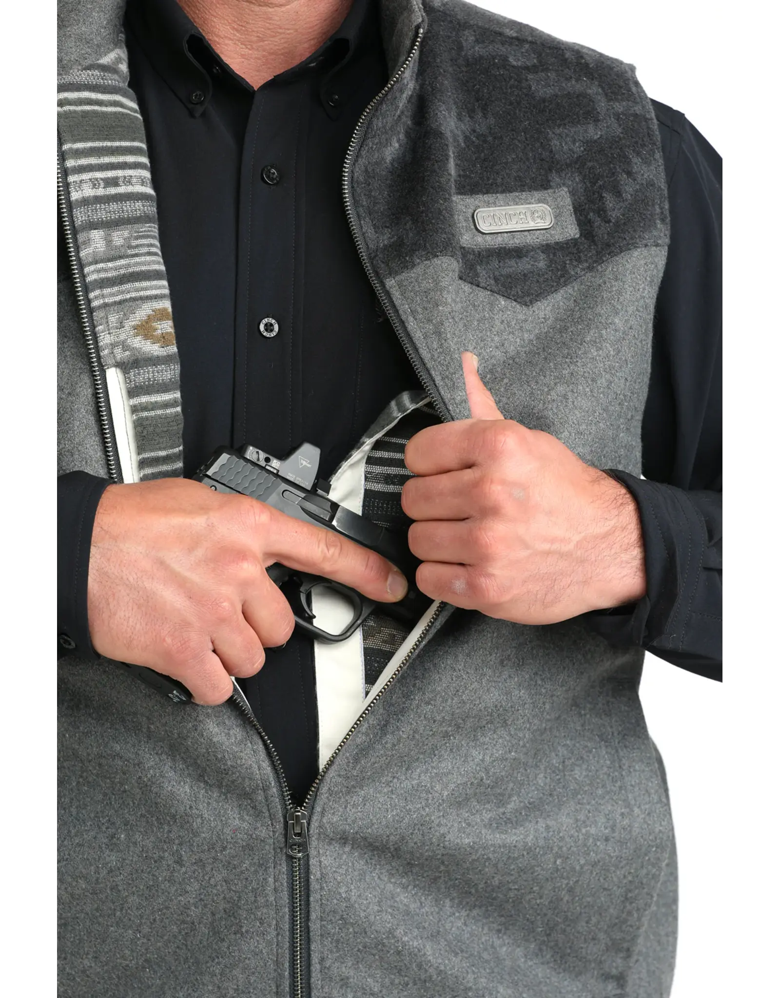 Cinch Cinch Mens Conceal Carry Wooly Vest