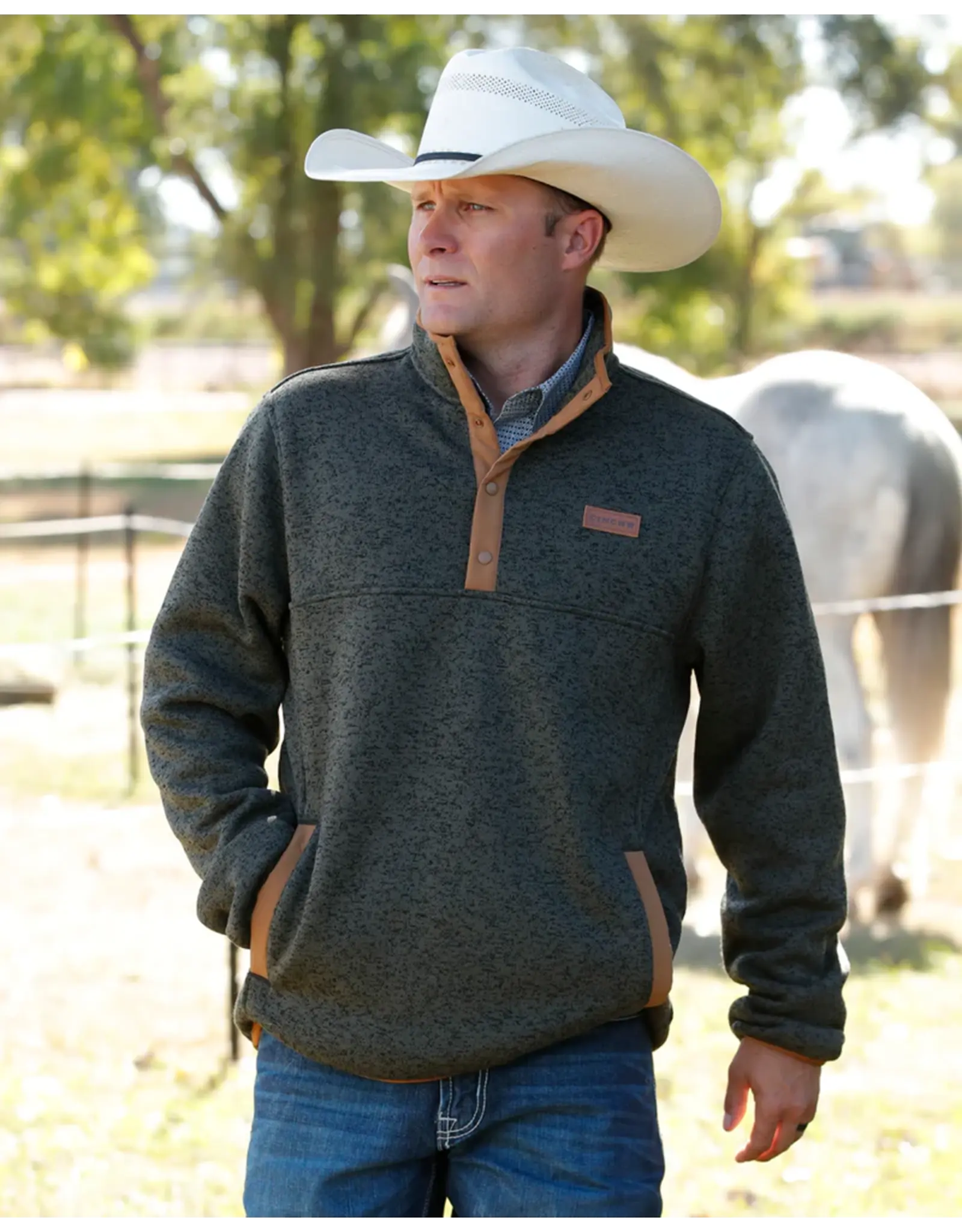 Cinch Cinch Mens Quarter Snap Pullover