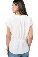 Ivy Jane Ivy Jane Jacquard Ruffle Top