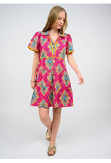 Uncle Frank Uncle Frank Medallion Tiered Dress