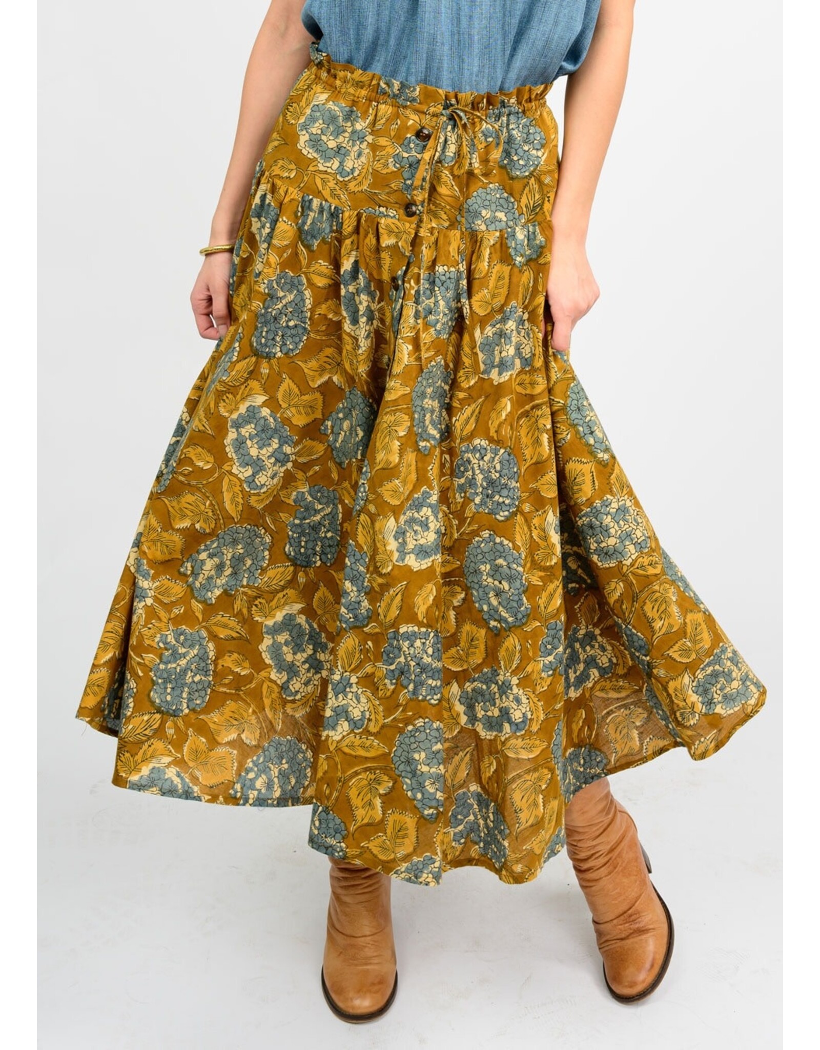 Ivy Jane Ivy Jane Hydranga Button Skirt