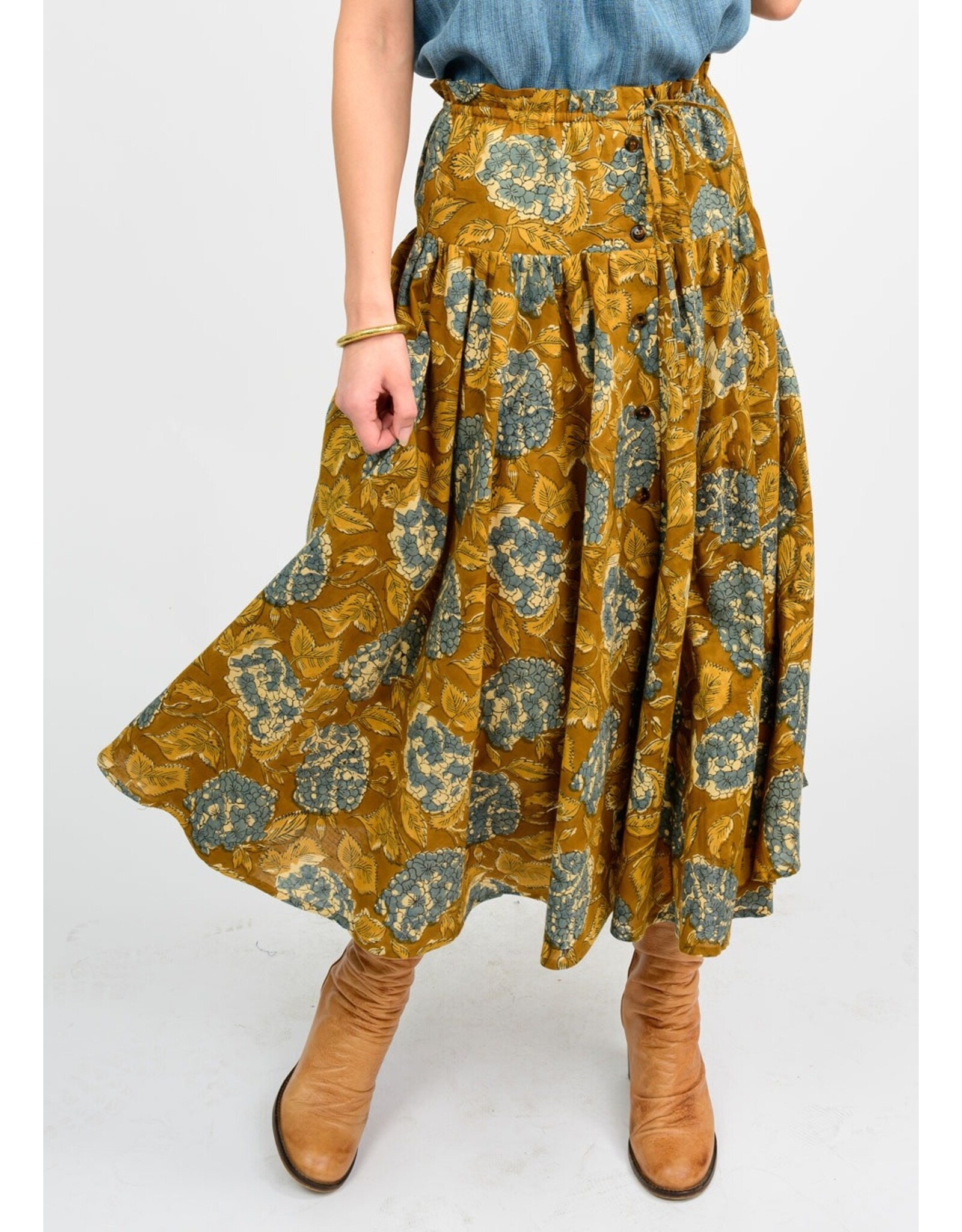 Ivy Jane Ivy Jane Hydranga Button Skirt