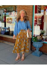 Ivy Jane Ivy Jane Hydranga Button Skirt