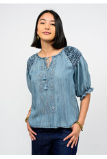 Ivy Jane Ivy Jane Smocked Sleeve Top