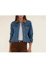 Kut from the Kloth / STS Blue KUT Kerry Cropped Jacket Contrast Collar - Affined