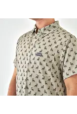 Burlebo Burlebo Performance Button Up Whitetail Deer Green