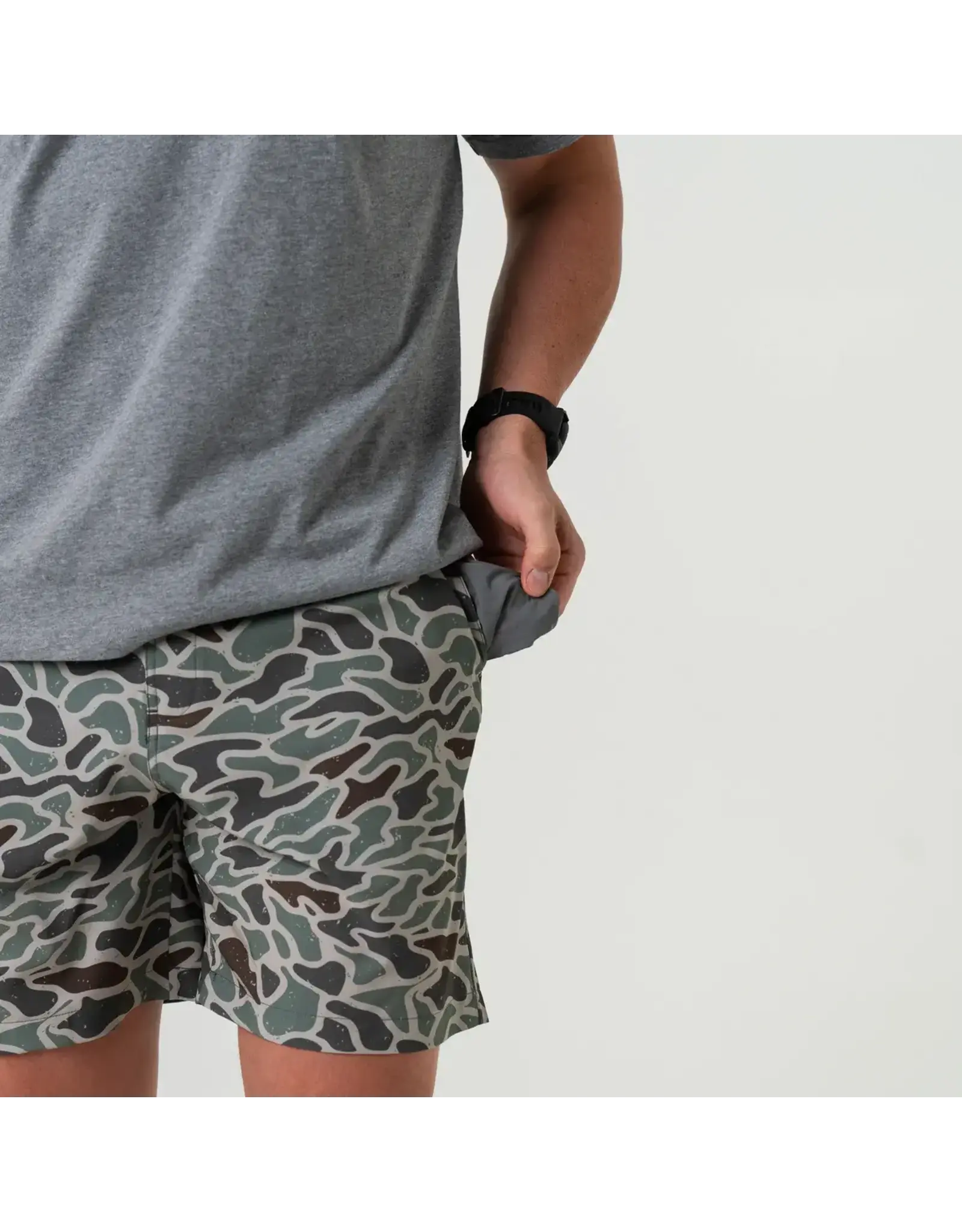 Burlebo Burlebo Everyday Short Retro Duck Camo - Grey Pocket 7" (THE ORIGINAL)