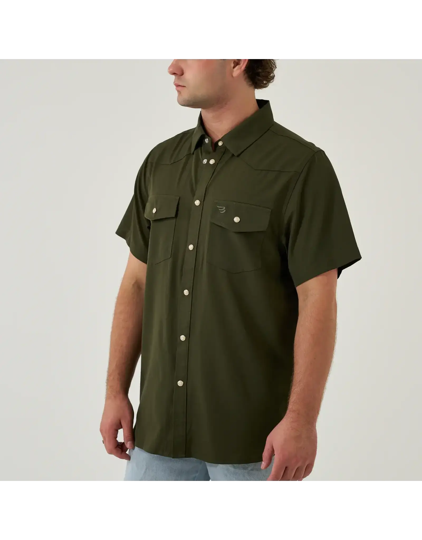Burlebo Burlebo Performance Western Shirt Mallard Green