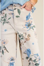 Felicity Floral Print Soft Stretch Twill Pants