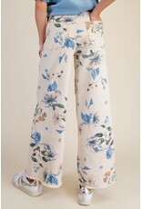 Felicity Floral Print Soft Stretch Twill Pants