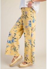 Felicity Floral Print Soft Stretch Twill Pants