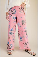 Felicity Floral Print Soft Stretch Twill Pants