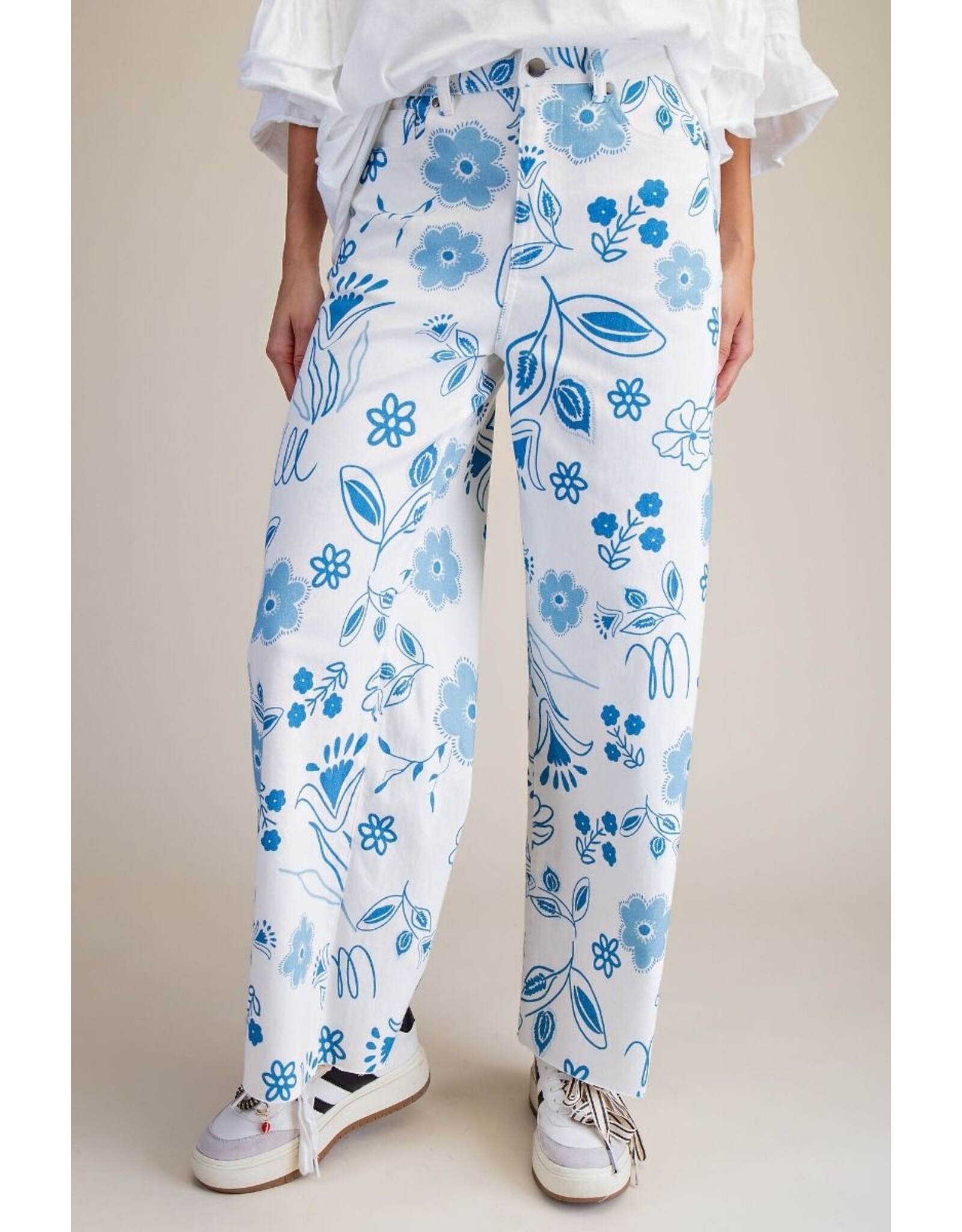 Clementine Floral Twill Pants