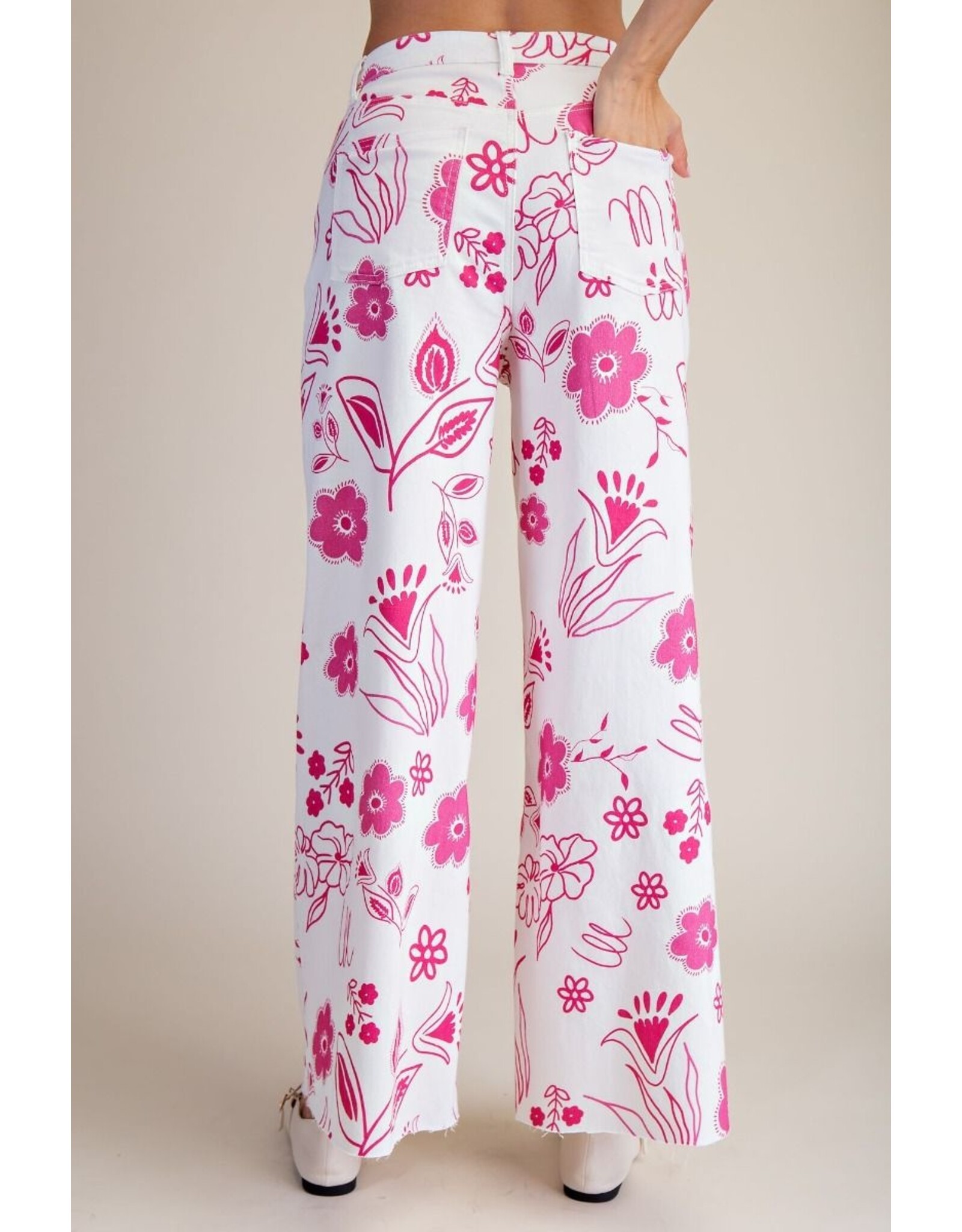 Clementine Floral Twill Pants