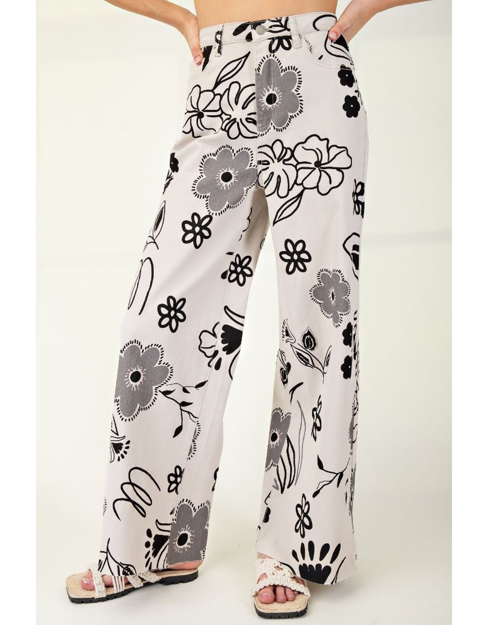 Clementine Floral Twill Pants