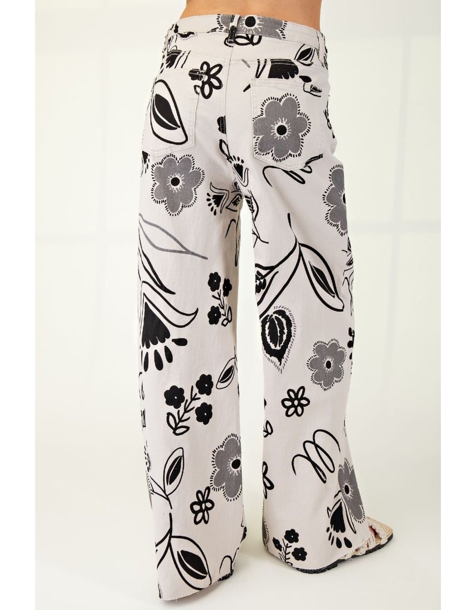 Clementine Floral Twill Pants