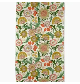 Geometry Garden Dreams Tea Towel