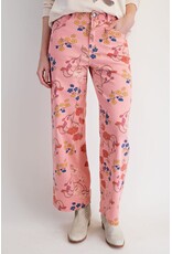 Fallon Pink Floral Print Jeans