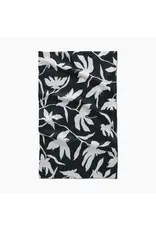 Geometry Midnight Petal Tea Towel