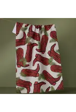 Geometry Rodeo Red Tea Towel