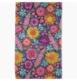 Geometry Spring Blooms Tea Towel