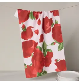 Geometry Whispering Roses Tea Towel