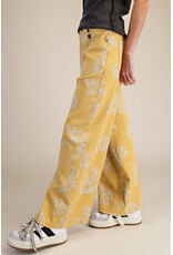 Yolanda Floral Print Stretch Twill Jeans