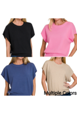 Lilly Round Neck Dolman Sleeve Sweater