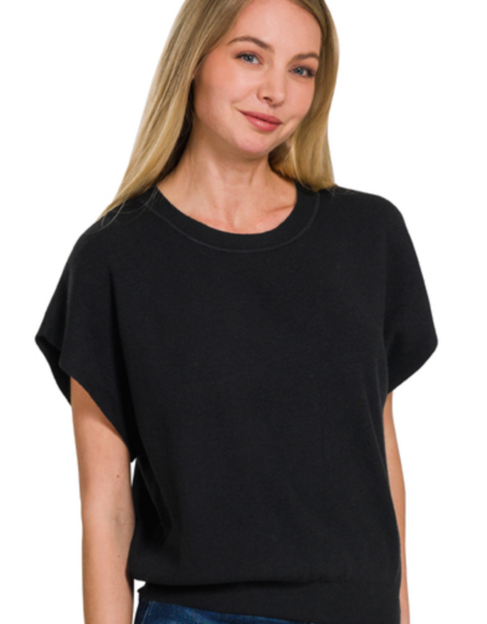 Lilly Round Neck Dolman Sleeve Sweater