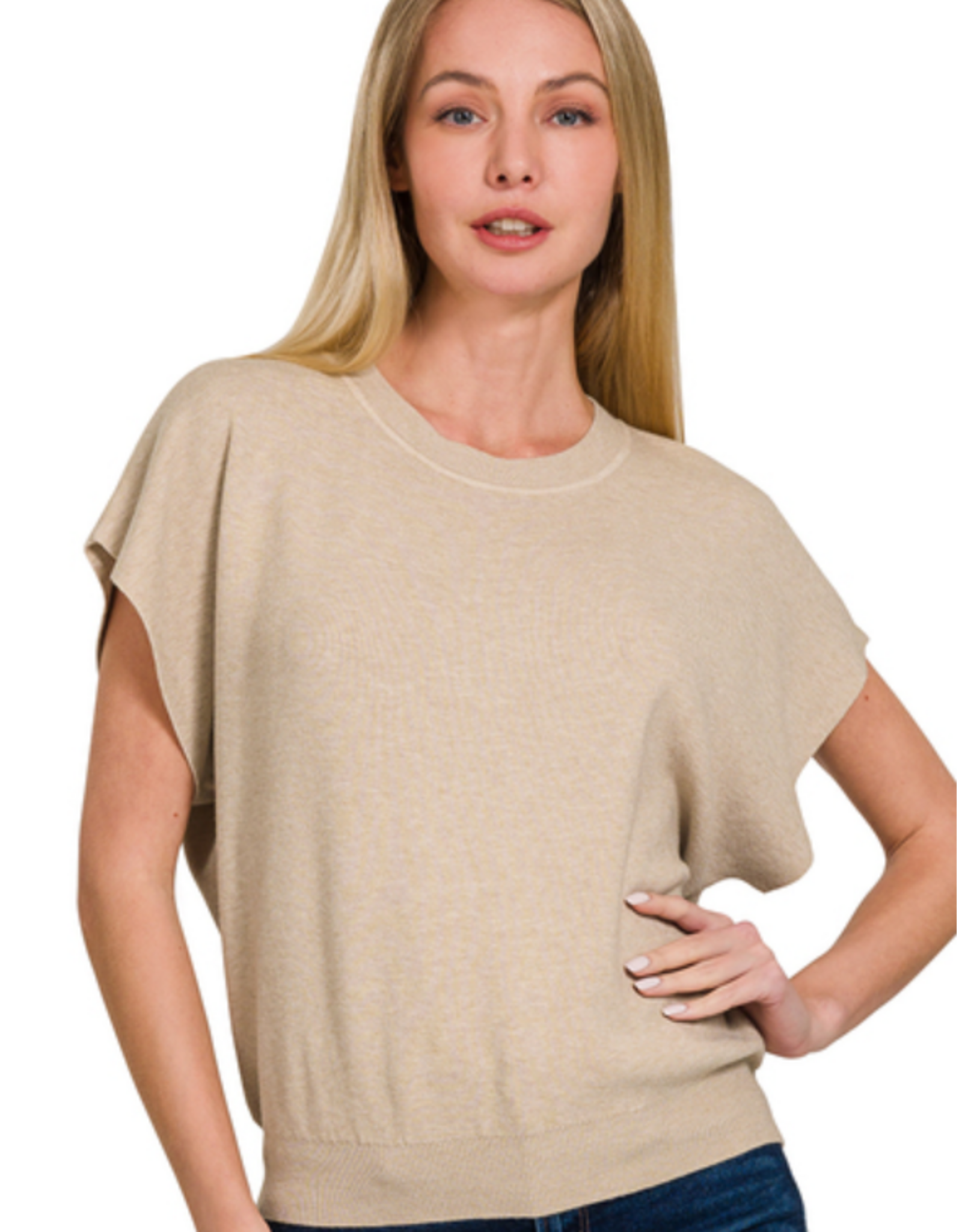 Lilly Round Neck Dolman Sleeve Sweater