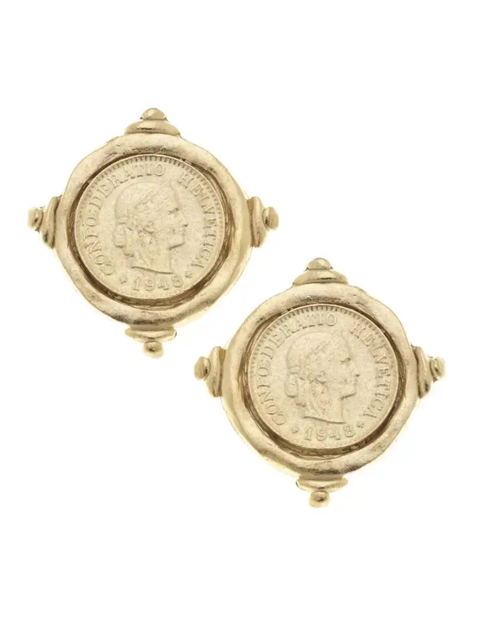 Susan Shaw Coin Studs