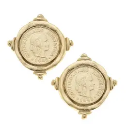 Susan Shaw Coin Studs