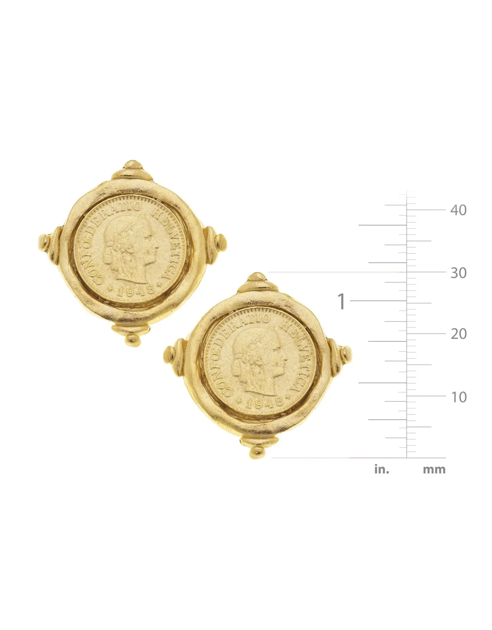 Susan Shaw Coin Studs