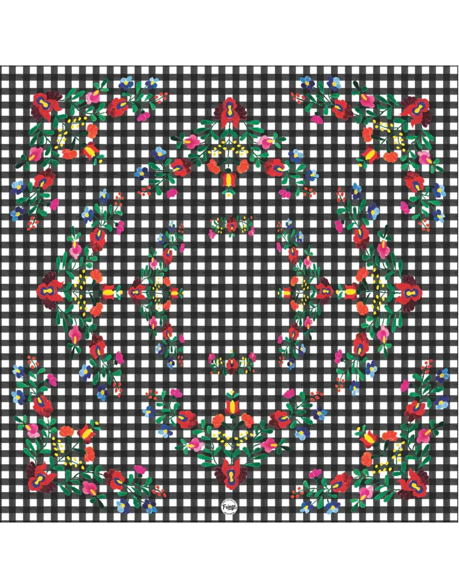 Fringe Scarves Fringe Gingham Style Bandana