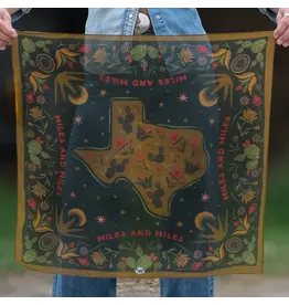 Fringe Scarves Fringe Miles and Miles Bandana Black