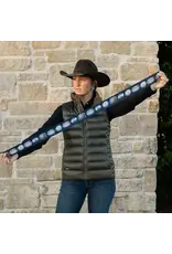 Fringe Scarves Fringe Twilly - Big Concho - Navy