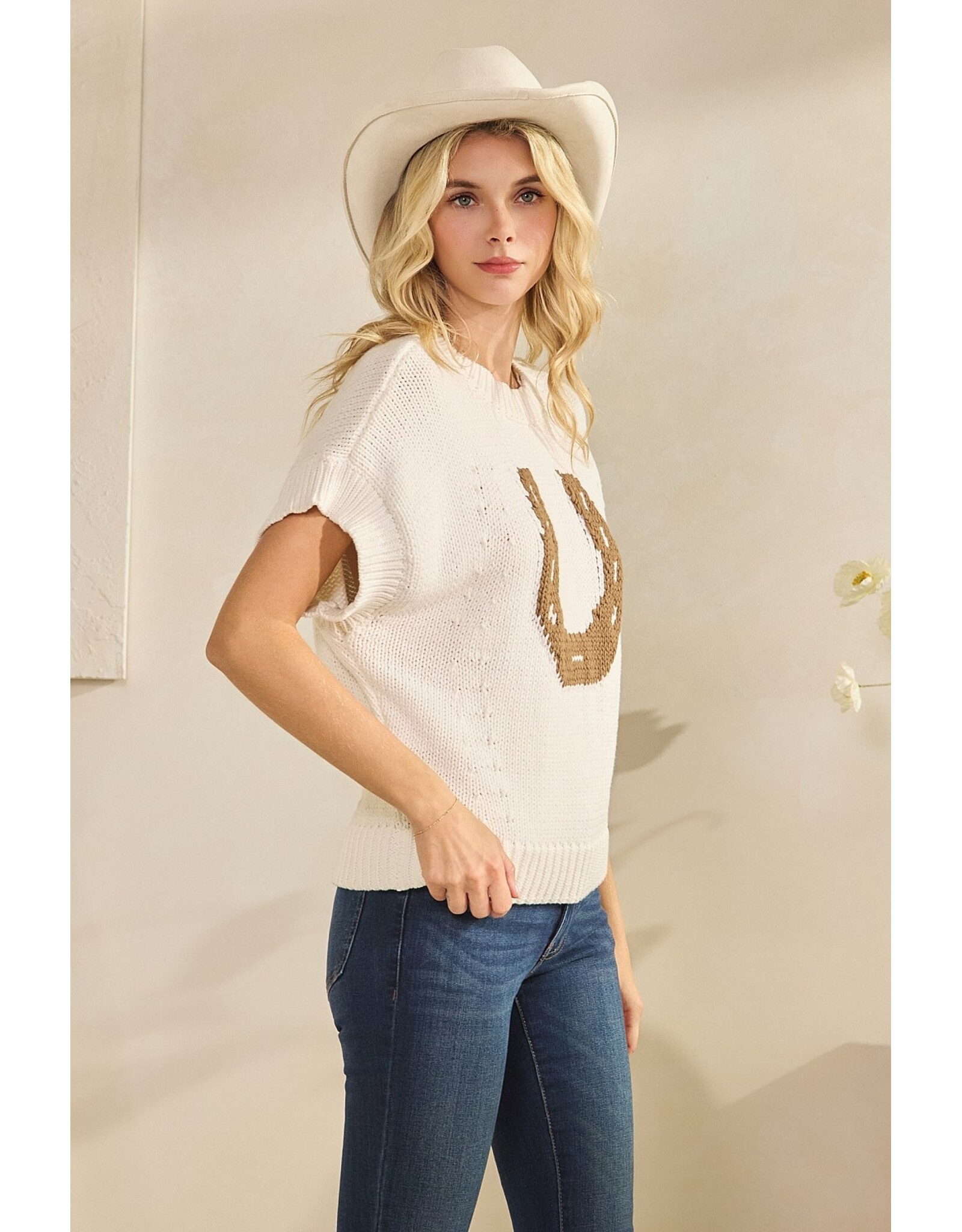 Hannah Horseshoe Sweater