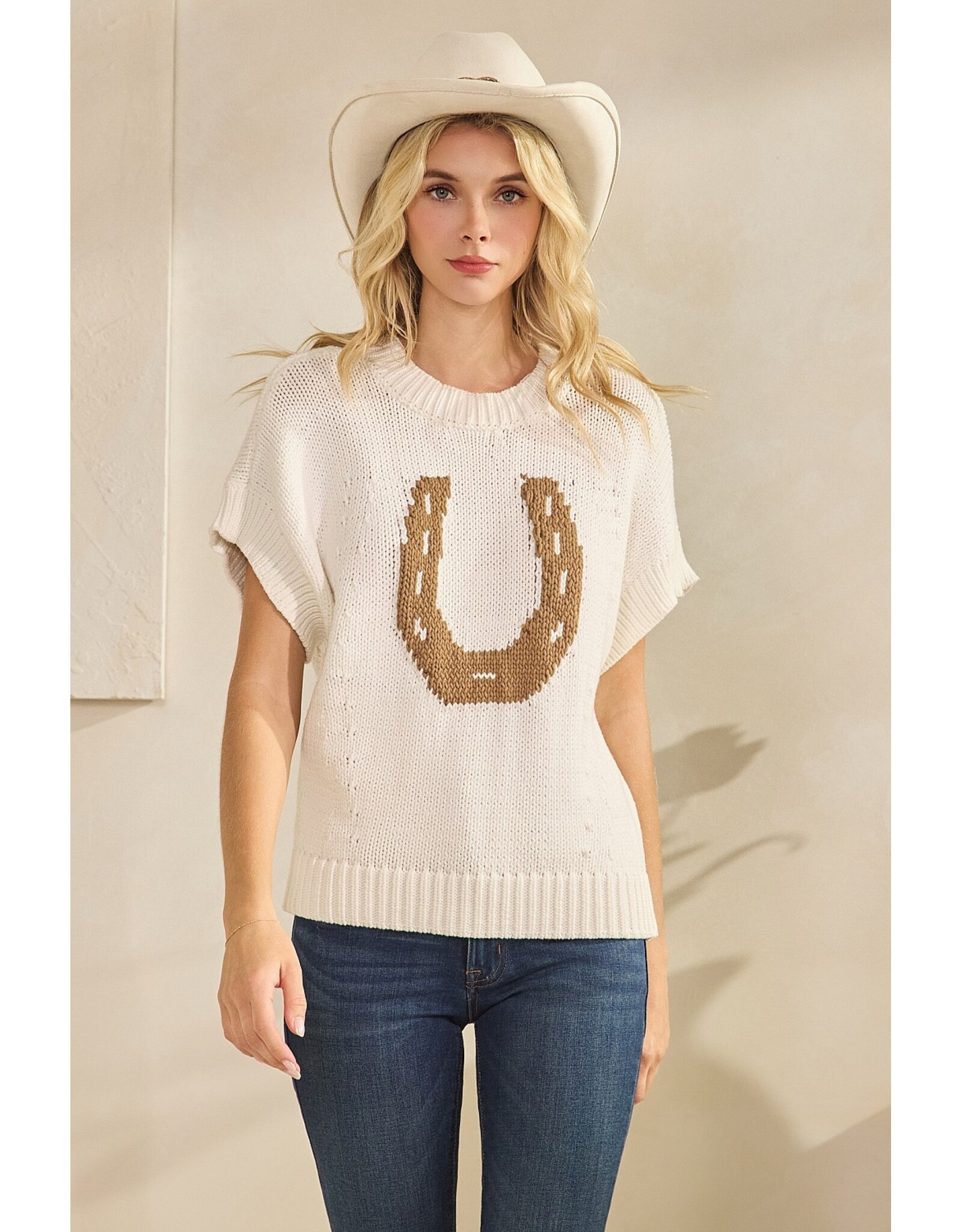 Hannah Horseshoe Sweater