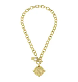 Susan Shaw Compass Toggle Necklace