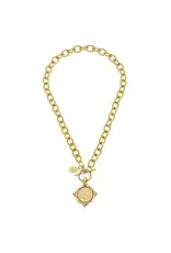 Susan Shaw Coin Toggle Necklace