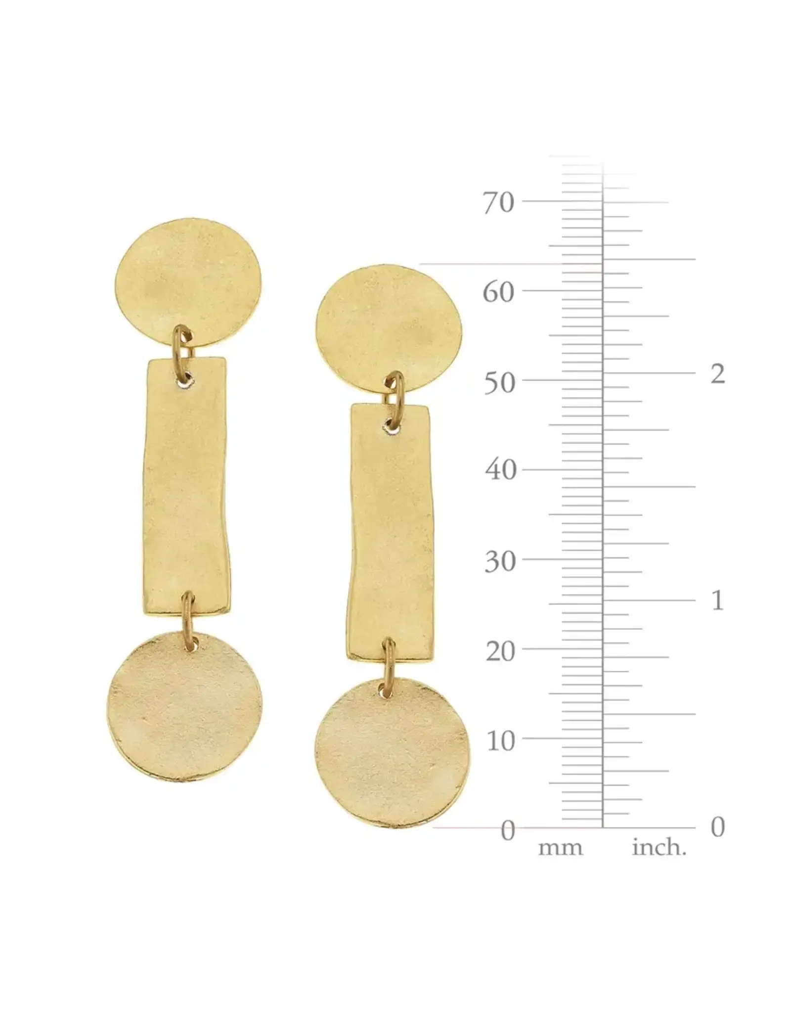 Susan Shaw Round Bar Earrings