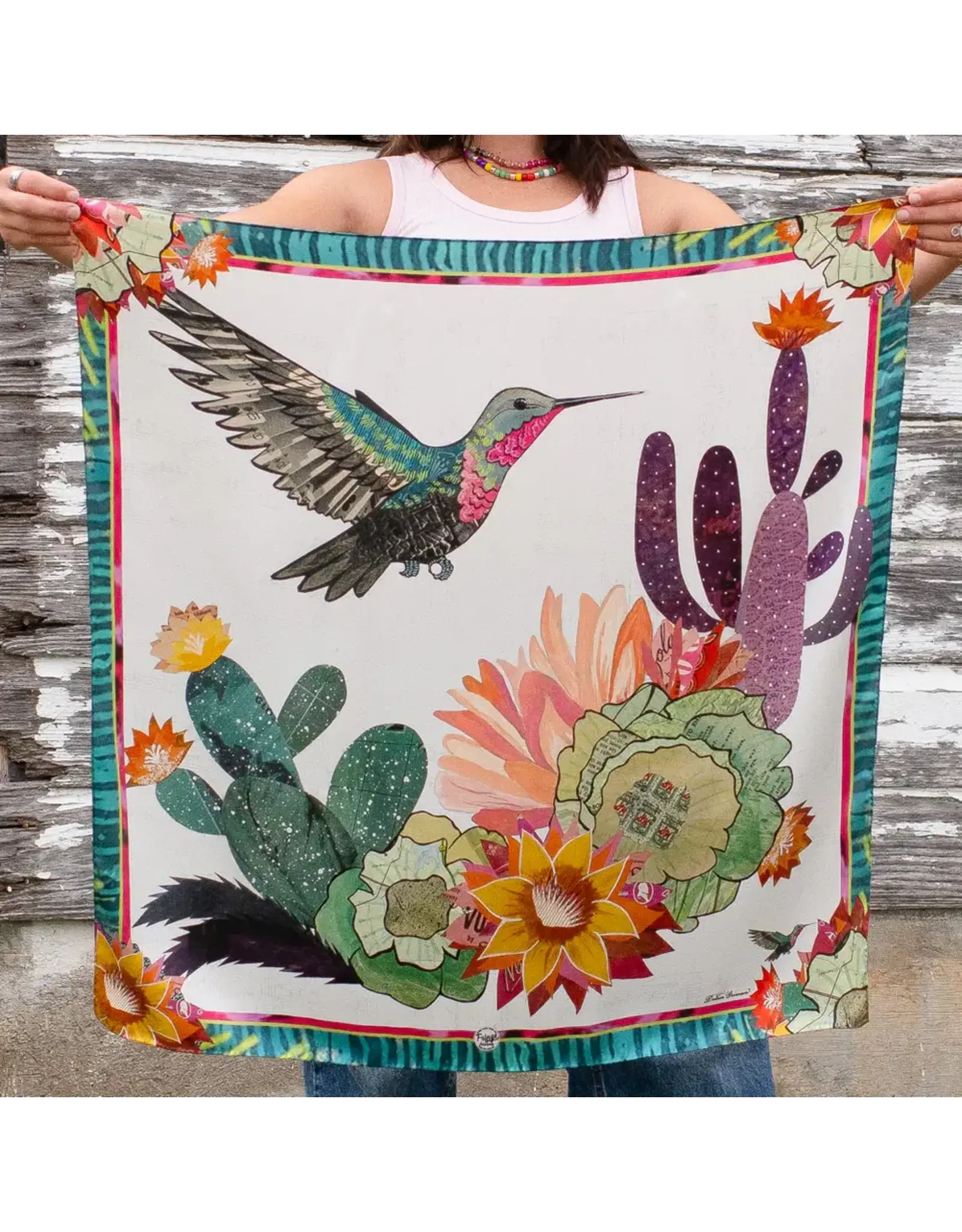 Fringe Scarves Fringe Cactus Blooms Shorty