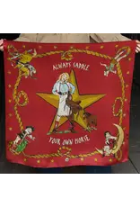 Fringe Scarves Fringe Always Saddle Your Own Horse Shorty - Red