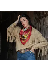 Fringe Scarves Fringe Always Saddle Your Own Horse Shorty - Red