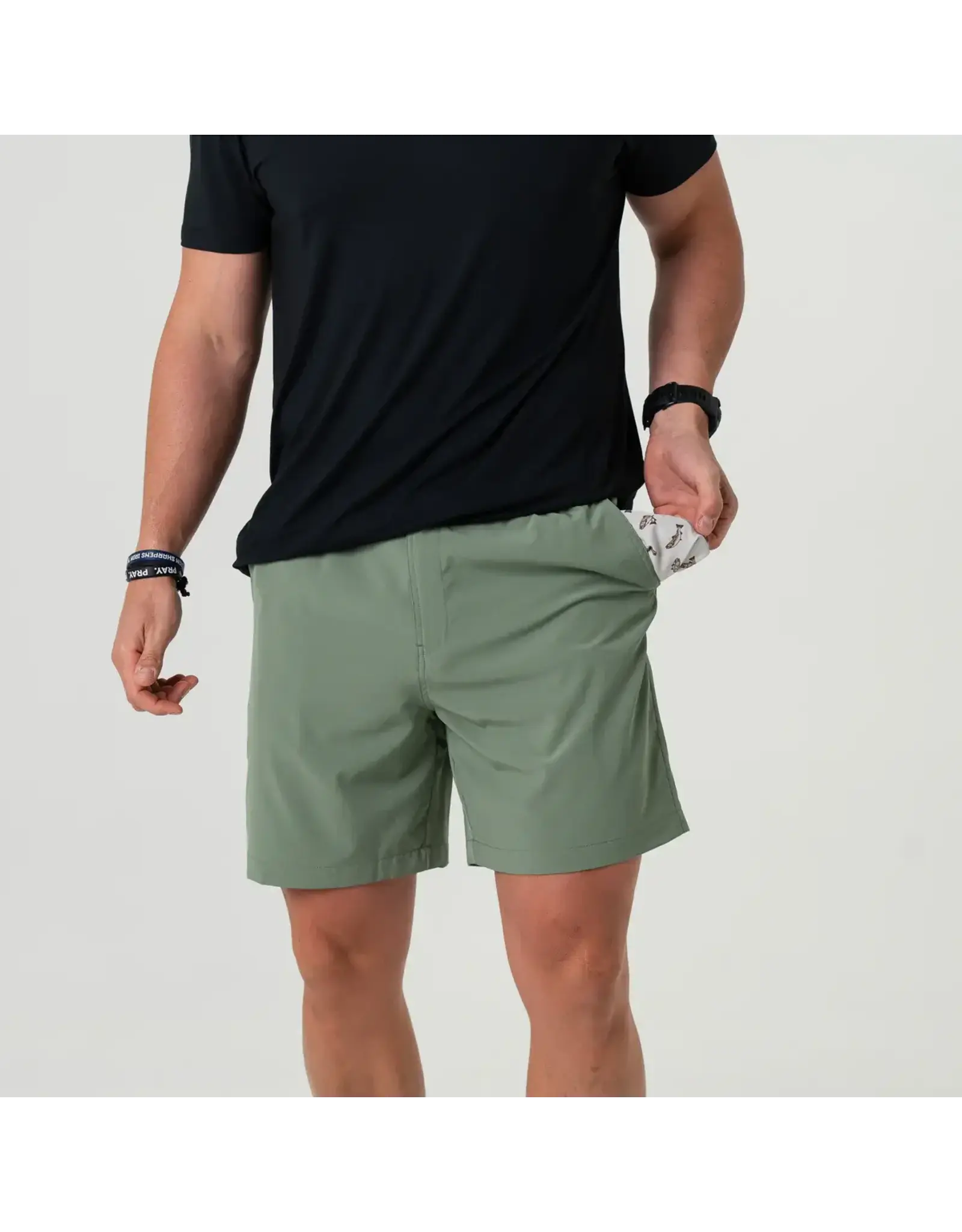 Burlebo Burlebo Everyday Short Light Sage - Fish Toss Pocket XLarge 7" (THE ORIGINAL)