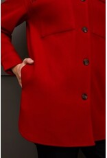 Tribal Tribal Button-Up Coat with Blanket Stitching