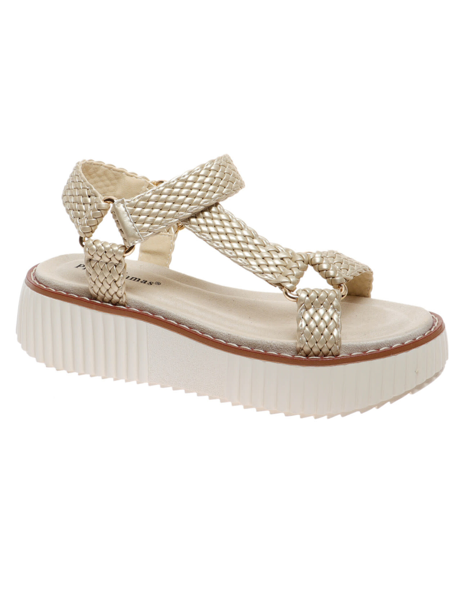 Pierre Dumas Sweet-11 Braided Sandal Gold
